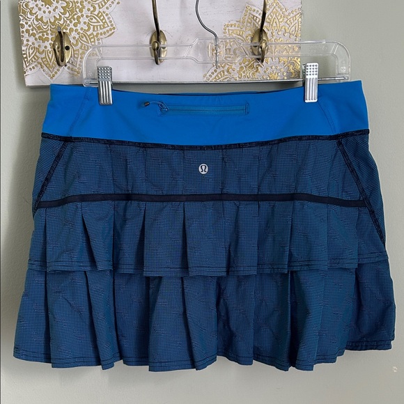 lululemon athletica Navy and Royal Blue Mini Skirt - Picture 1 of 8